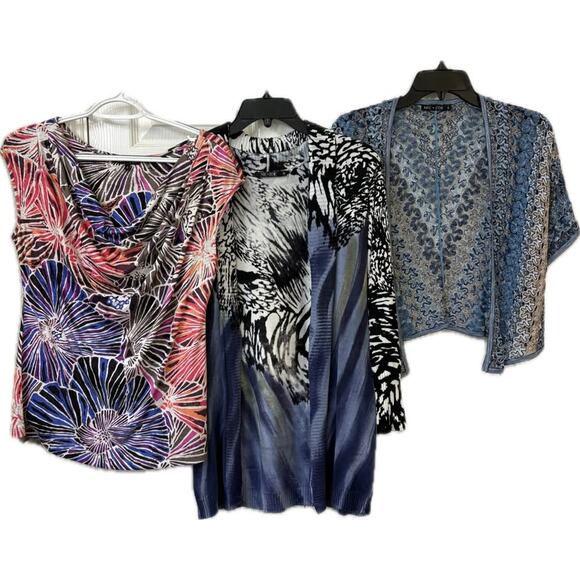 🌟 Nic + Zoe Petite Bundle – Cardigan, Sweater, & Sleeveless Top (PP/S) 🌟 - Picture 1 of 10